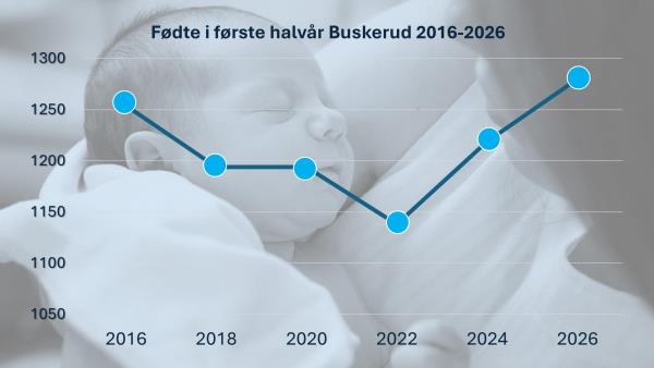 Lenke til artikkel: Ny oppgang i antall fødsler i Buskerud