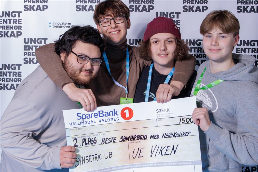 Andreplass for Beste Samarbeid med Næringslivet til Synsetric UB - Klikk for stort bilde