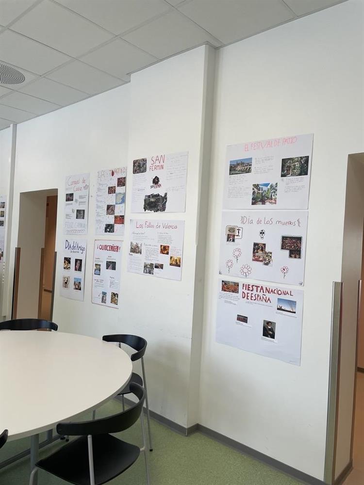 Plakater laget av elever i spanskfaget - Klikk for stort bilde