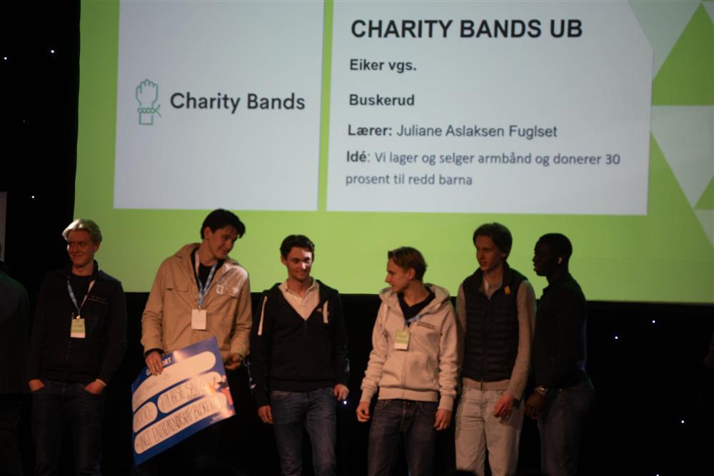 Charity-Bands UB, beste salgsbedrift. - Klikk for stort bilde