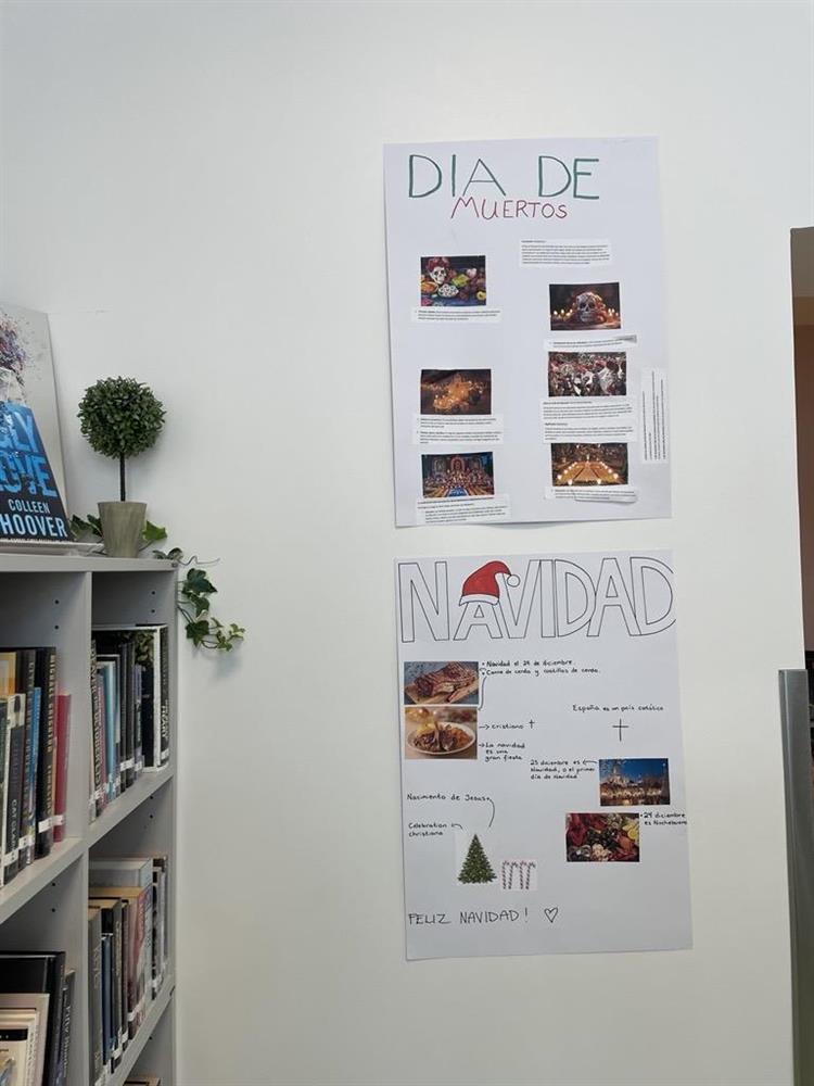 Plakater laget av elever i spanskfaget - Klikk for stort bilde