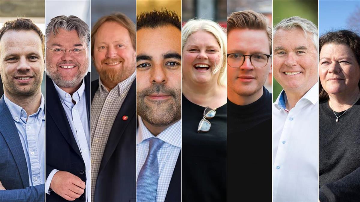 Foto av stortingspolitikere fra Buskerud - Klikk for stort bilde