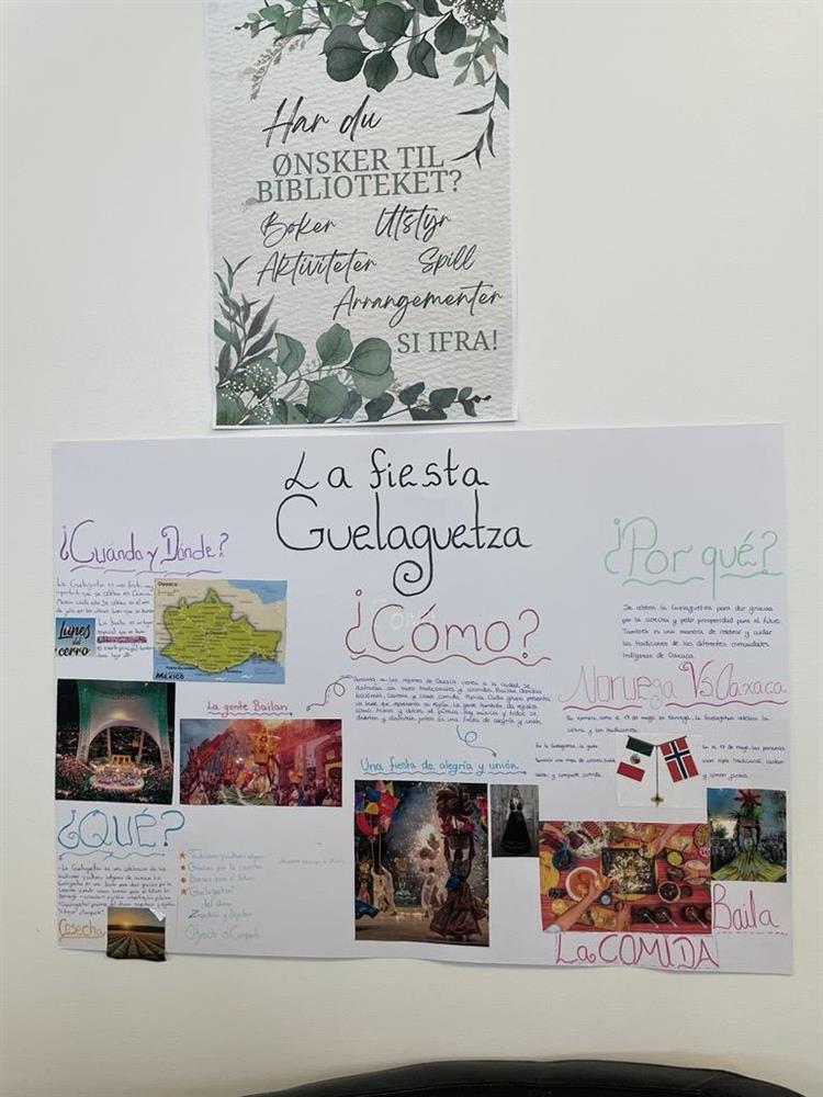 Plakater laget av elever i spanskfaget - Klikk for stort bilde